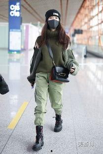 绿色毛衣明星网红搭配女,打造时尚女生的必备单品